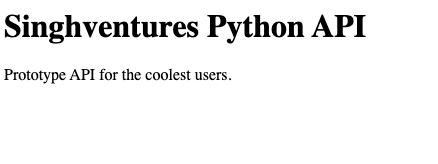 Python API Root